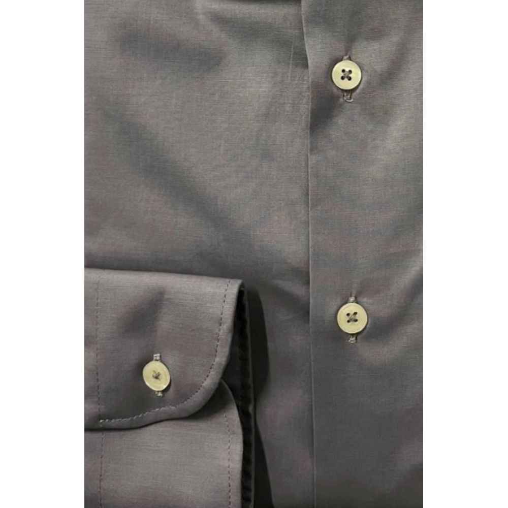 Baldinini Trend Gray Cotton Shirt