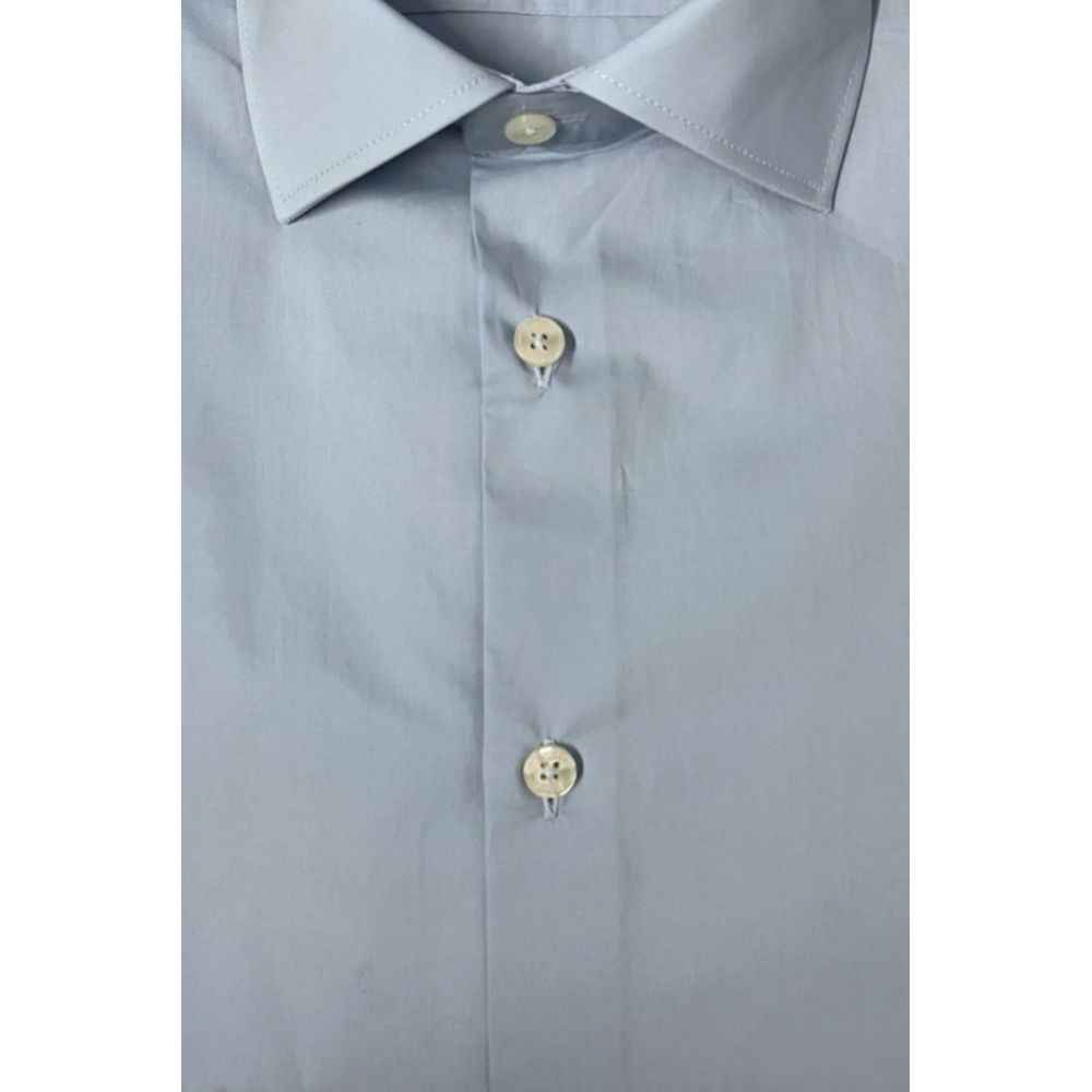 Baldinini Trend Light Blue Cotton Shirt