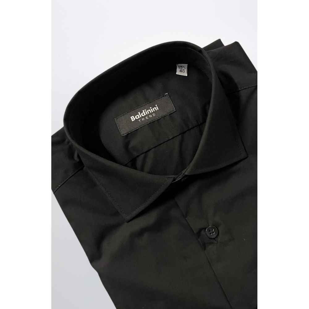 Baldinini Trend Black Cotton Shirt