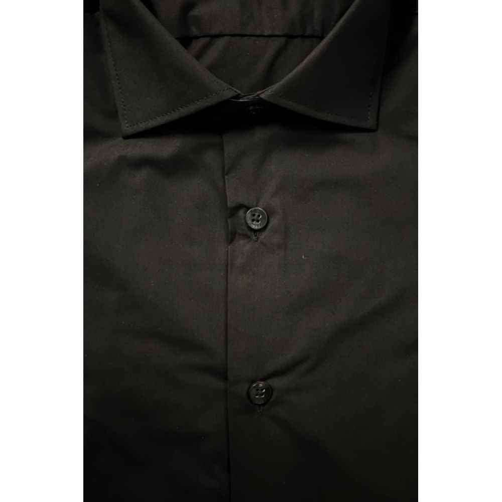 Baldinini Trend Black Cotton Shirt