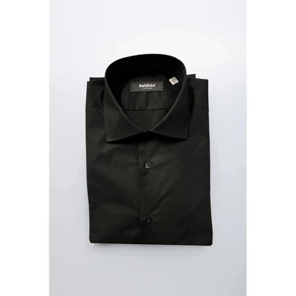 Baldinini Trend Black Cotton Shirt