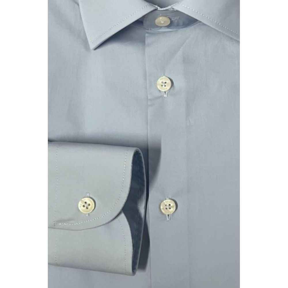 Baldinini Trend Light Blue Cotton Shirt