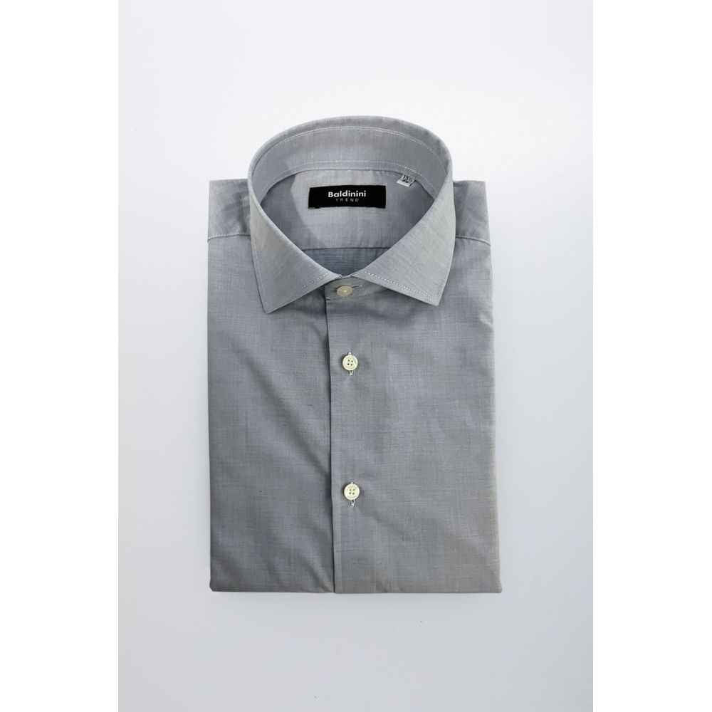 Baldinini Trend Light Blue Cotton Shirt