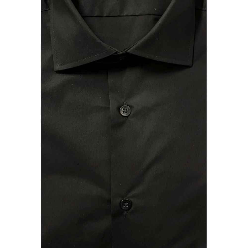 Baldinini Trend Black Cotton Shirt