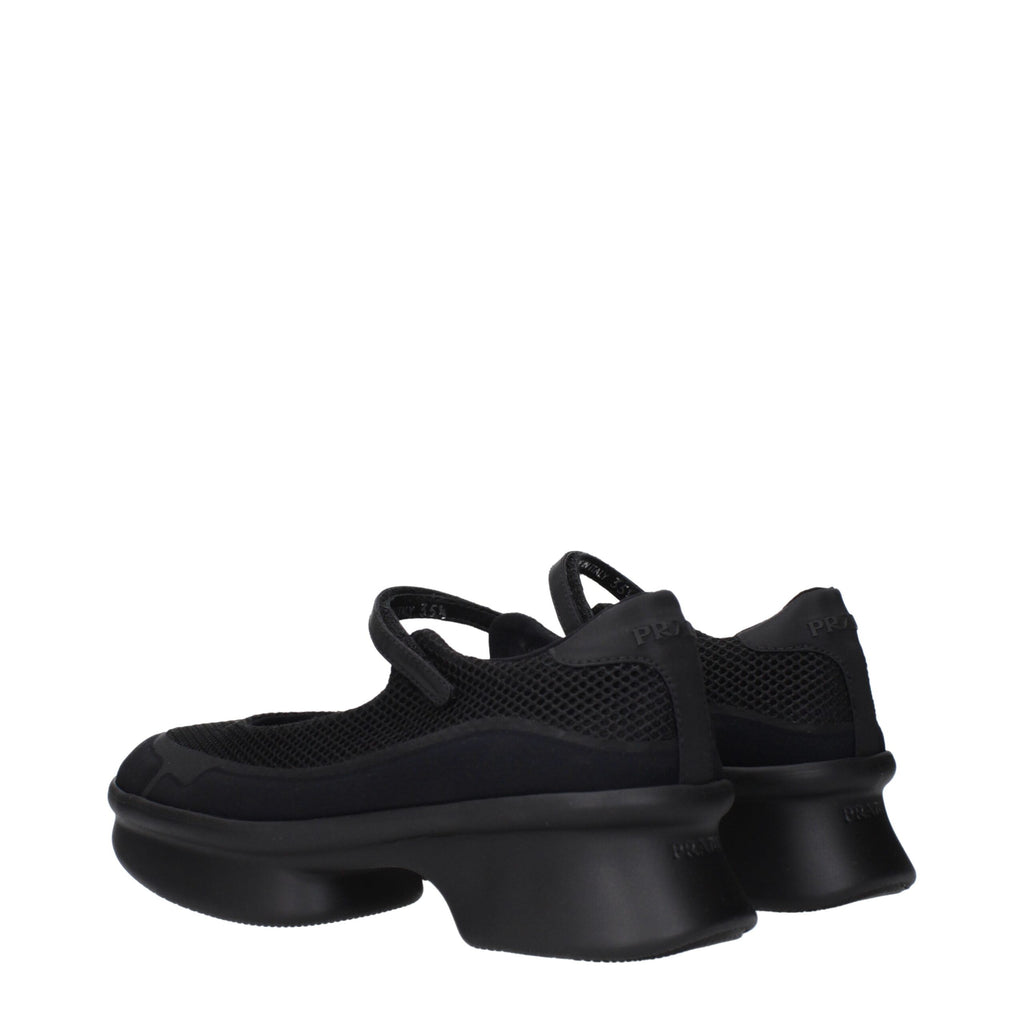 Prada Black Fibres Mules