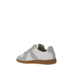 Margiela White Calf Leather Bos Taurus Low Top Sneakers