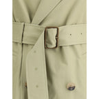 Burberry Beige Cotton Trench Coat