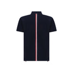 Thom Browne Blue Cotton Polo Shirt