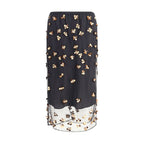 Forte_Forte Black Polyamide Midi Skirt