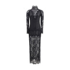 Rabanne Black Polyamide Long Dress