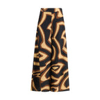 Emilio Pucci Multicolor Silk Casual Pants