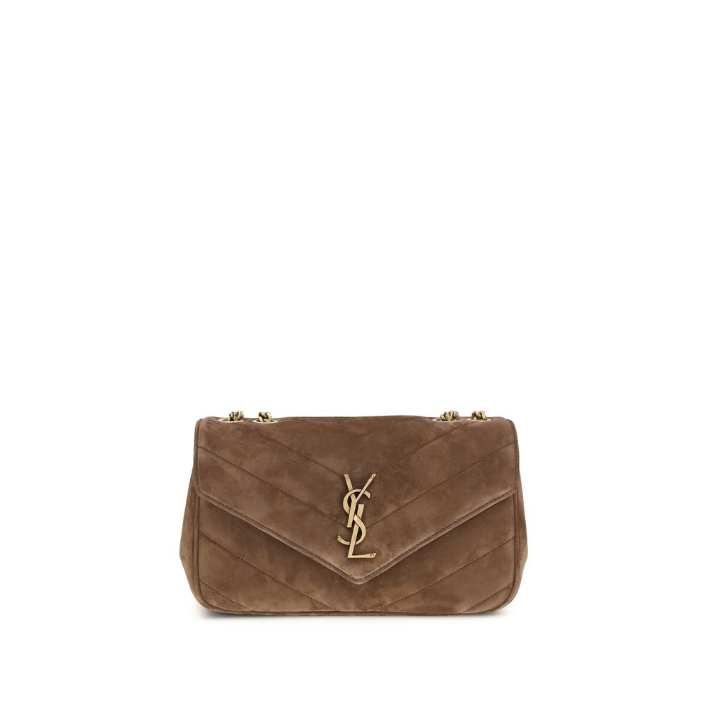 Saint Laurent Brown Calf Leather Bos Taurus Shoulder Bag