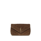 Saint Laurent Brown Calf Leather Bos Taurus Shoulder Bag