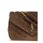 Saint Laurent Brown Calf Leather Bos Taurus Shoulder Bag