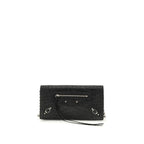 Balenciaga Black Calf Leather Bos Taurus Wallet