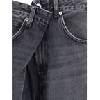 Agolde Gray Cotton Jeans Denim