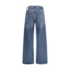 Agolde Blue Cotton Straight-Leg Jeans