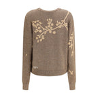 Baziszt Brown Alpaca Vicugna Pacos Cardigan