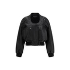 Jacquemus Black Lamb Leather Sweatshirt