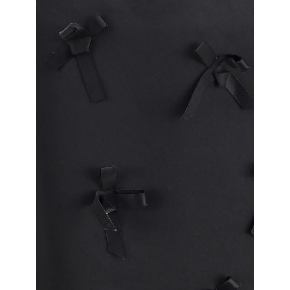 Jil Sander Black Acetate Midi Skirt