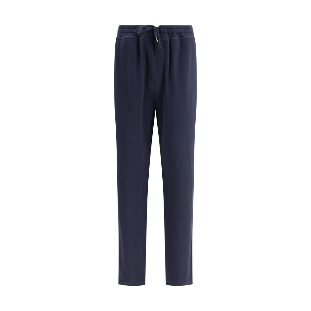 Brunello Cucinelli Blue Cashmere Casual Pants