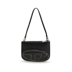Diesel Black Calf Leather Bos Taurus Shoulder Bag
