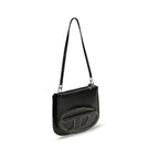 Diesel Black Calf Leather Bos Taurus Shoulder Bag