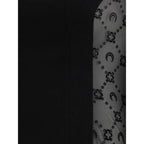 Marine Serre Black Fleece Wool Casual Dress