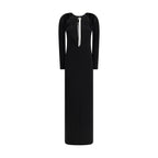 Marine Serre Black Viscose Casual Dress