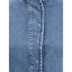 Marine Serre Blue Cotton Denim Jacket