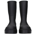 Off-White Black Cotton Ankle Boots