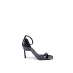 Calvin Klein Black Leather Stiletto Heel Sandals