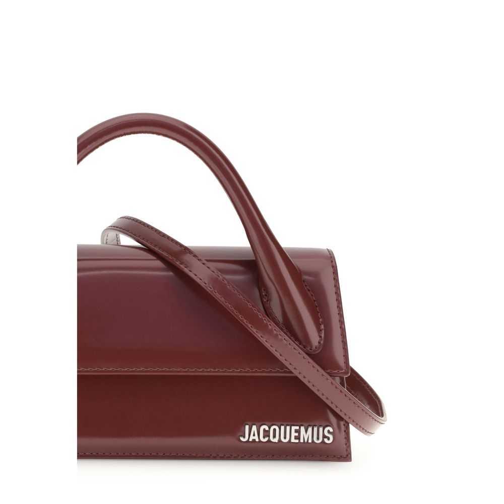 Jacquemus Bordeaux Calf Leather Bos Taurus Handbag