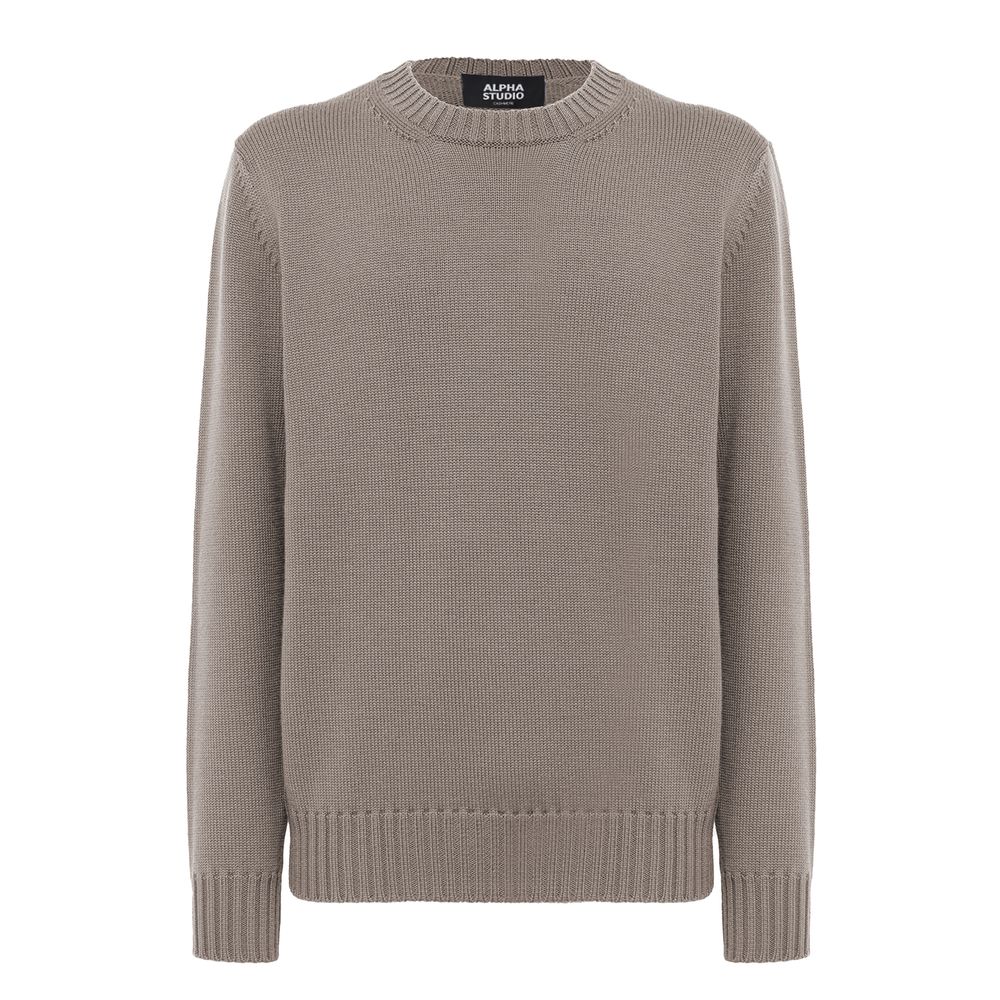 Alpha Studio Beige Cashmere Sweater