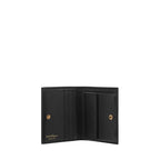 Ferragamo Black Calf Leather Bos Taurus Wallet