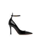 Valentino Garavani Black Leather High Heel Pumps