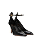 Valentino Garavani Black Leather High Heel Pumps
