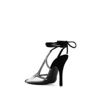 The Attico Black Pvc High Heel Pumps