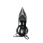 The Attico Black Pvc High Heel Pumps