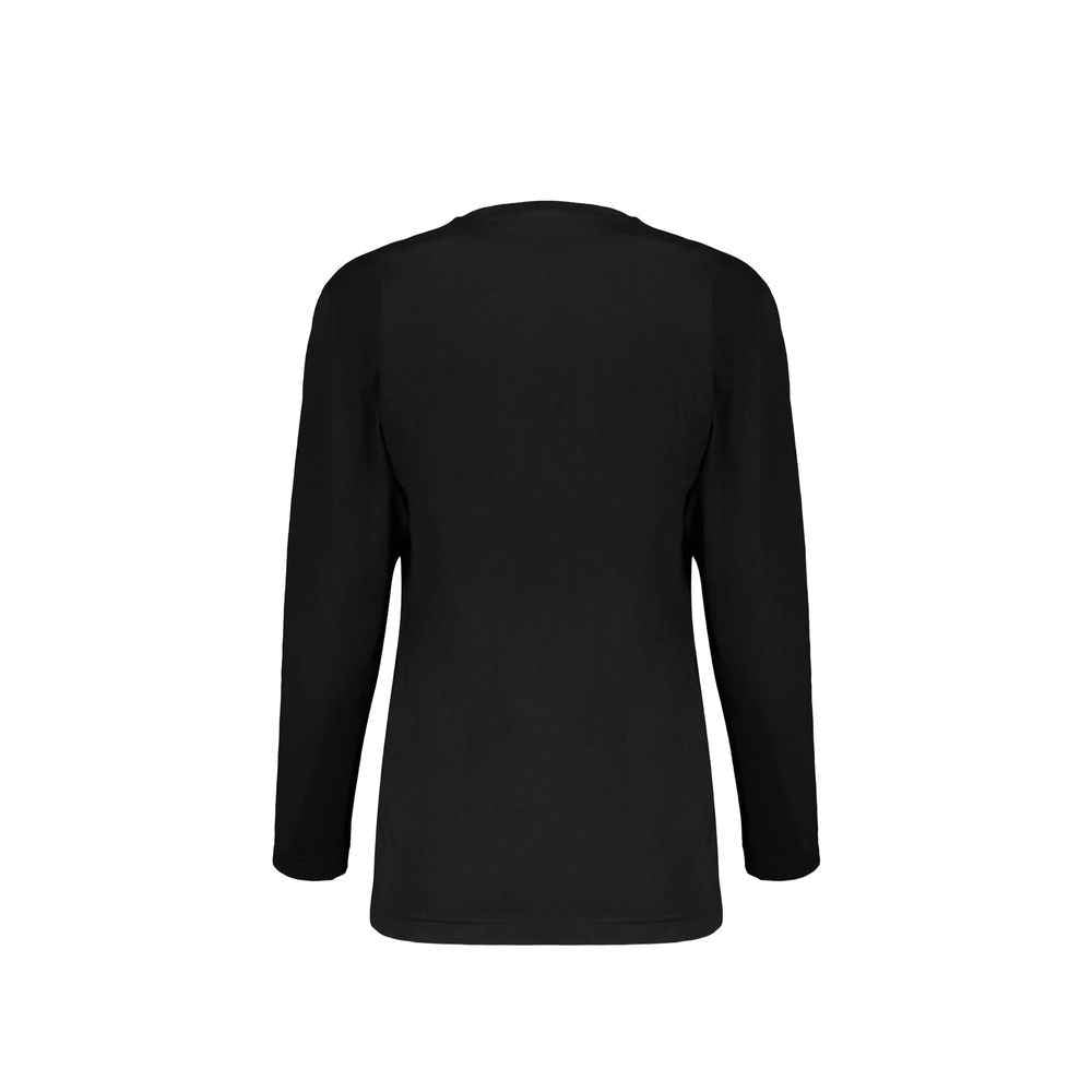 Moschino Couture Black Cotton Long Sleeve T-Shirt