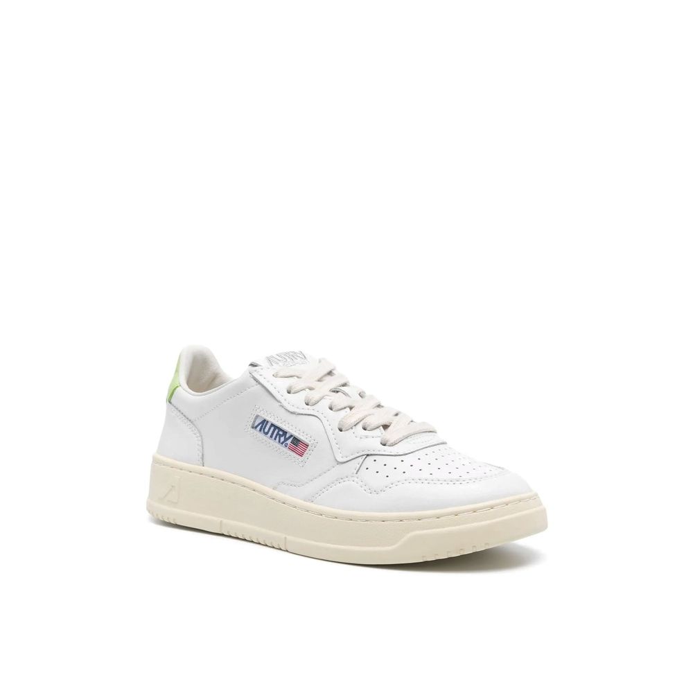Autry White Leather Low Top Sneakers