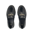 Celine Black Calfskin Slip-On Loafers