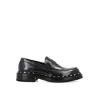 Valentino Garavani Black Calfskin Slip-On Loafers