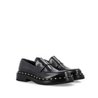 Valentino Garavani Black Calfskin Slip-On Loafers