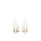 Sergio Rossi White Calfskin High Heel Pumps