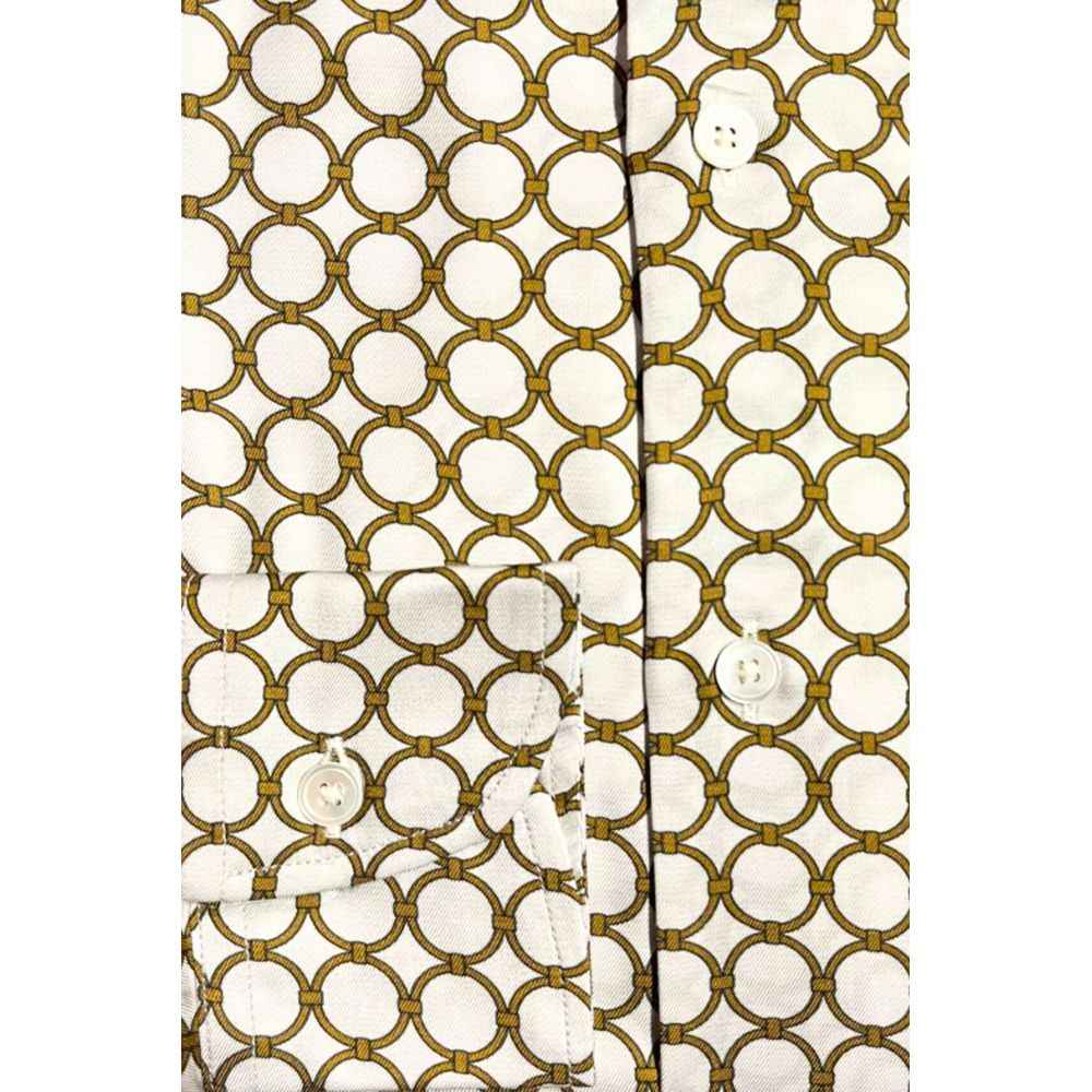 Bagutta White Viscose Men Shirt