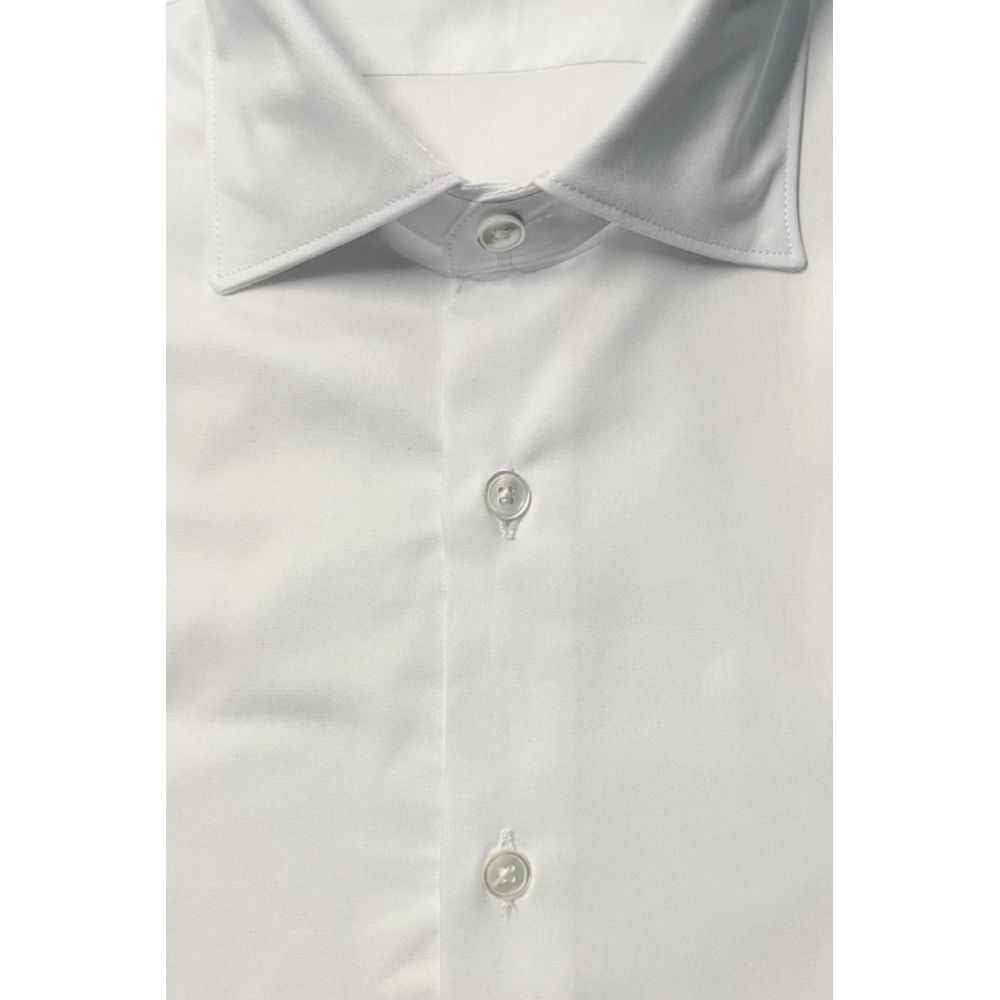 Bagutta White Cotton Men Shirt