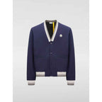 Moncler Blue Cotton Bomber