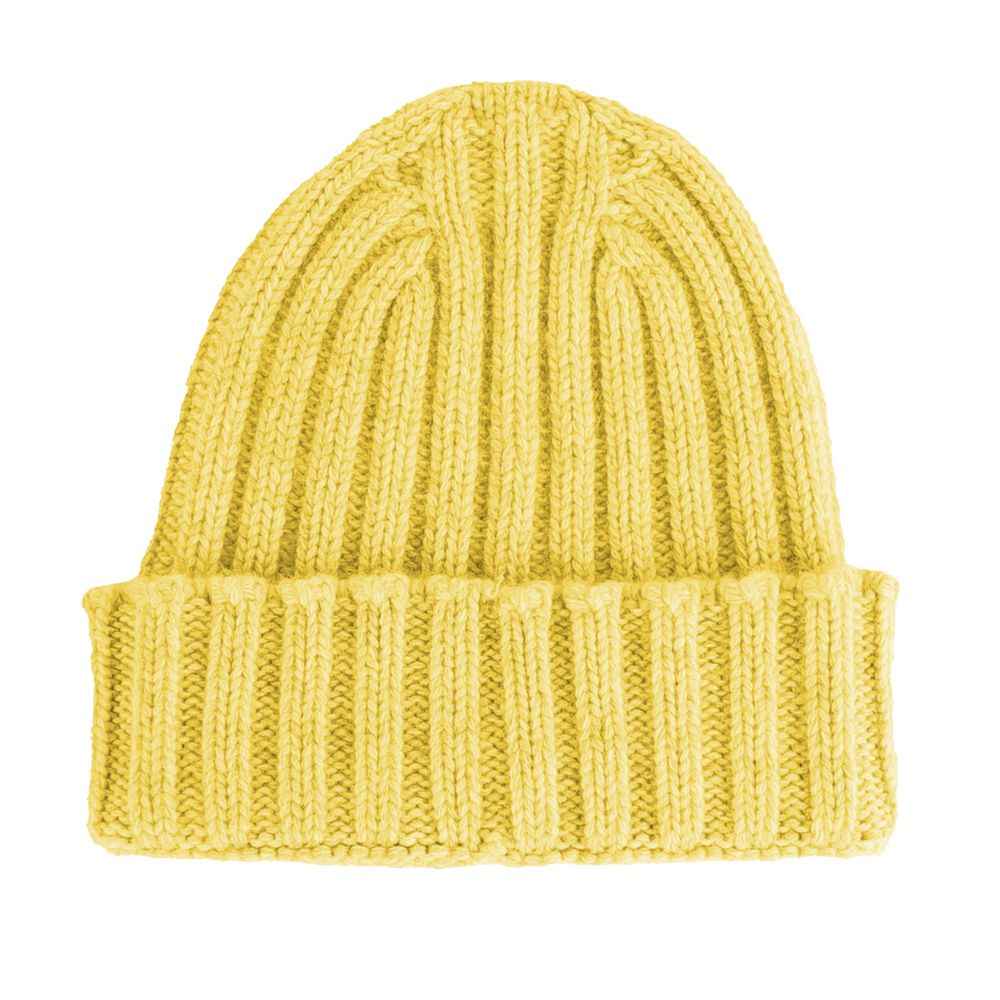 Made in Italy Yellow Cashmere Hat
