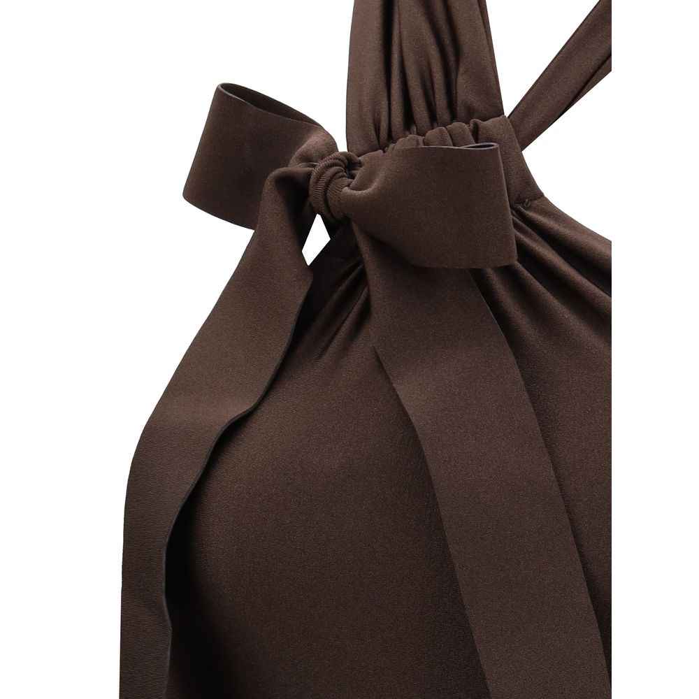 Zimmermann Brown Polyamide One-Piece Swimsuit